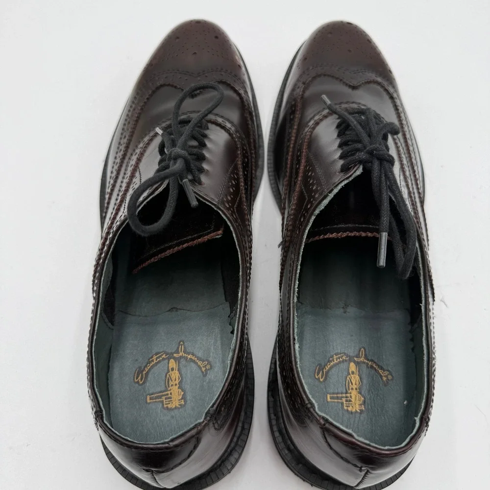 Mason Executive Imperials Wingtip Oxford Brogue Burgundy Men Size 13 E2